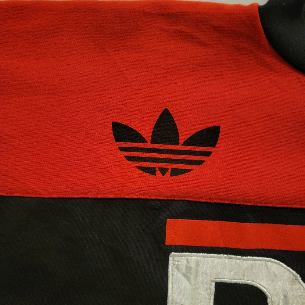 Adidas Men's RUN DMC Sweater - Red, Black, and White - Picture 3 of 16